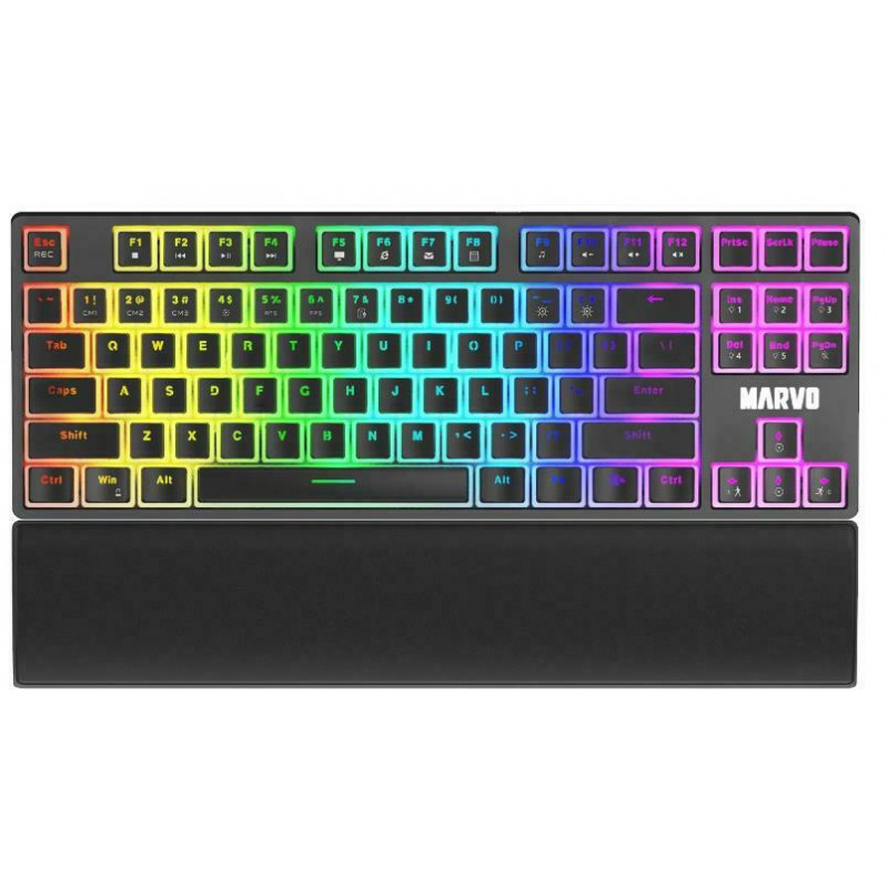 Marvo KG946 Gaming Μηχανικό Πληκτρολόγιο Tenkeyless με Custom Red ...